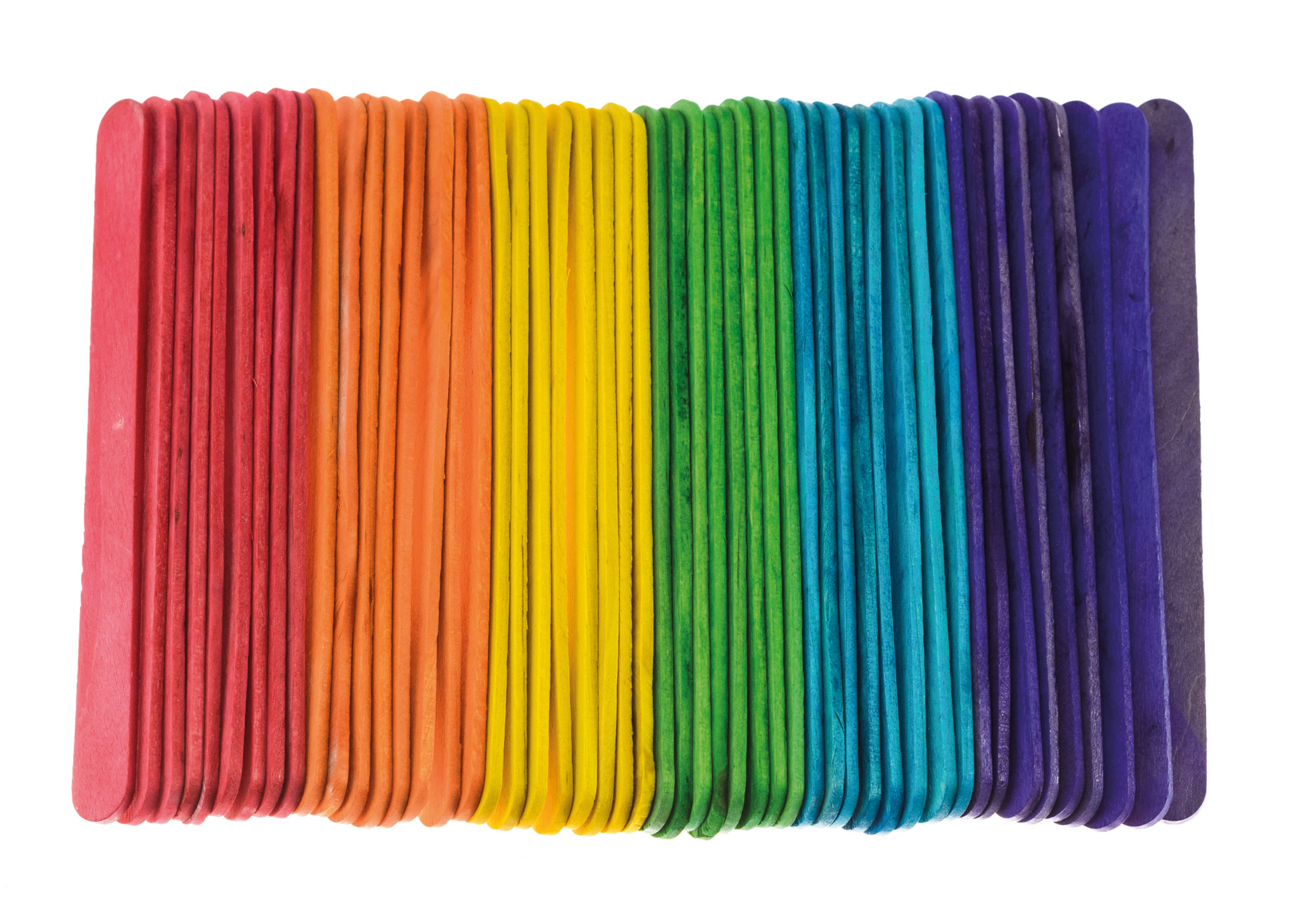 Patyczki drewniane 14 cm kolor zestaw 50 sztuk | espryciarze.pl |Działaj teraz!