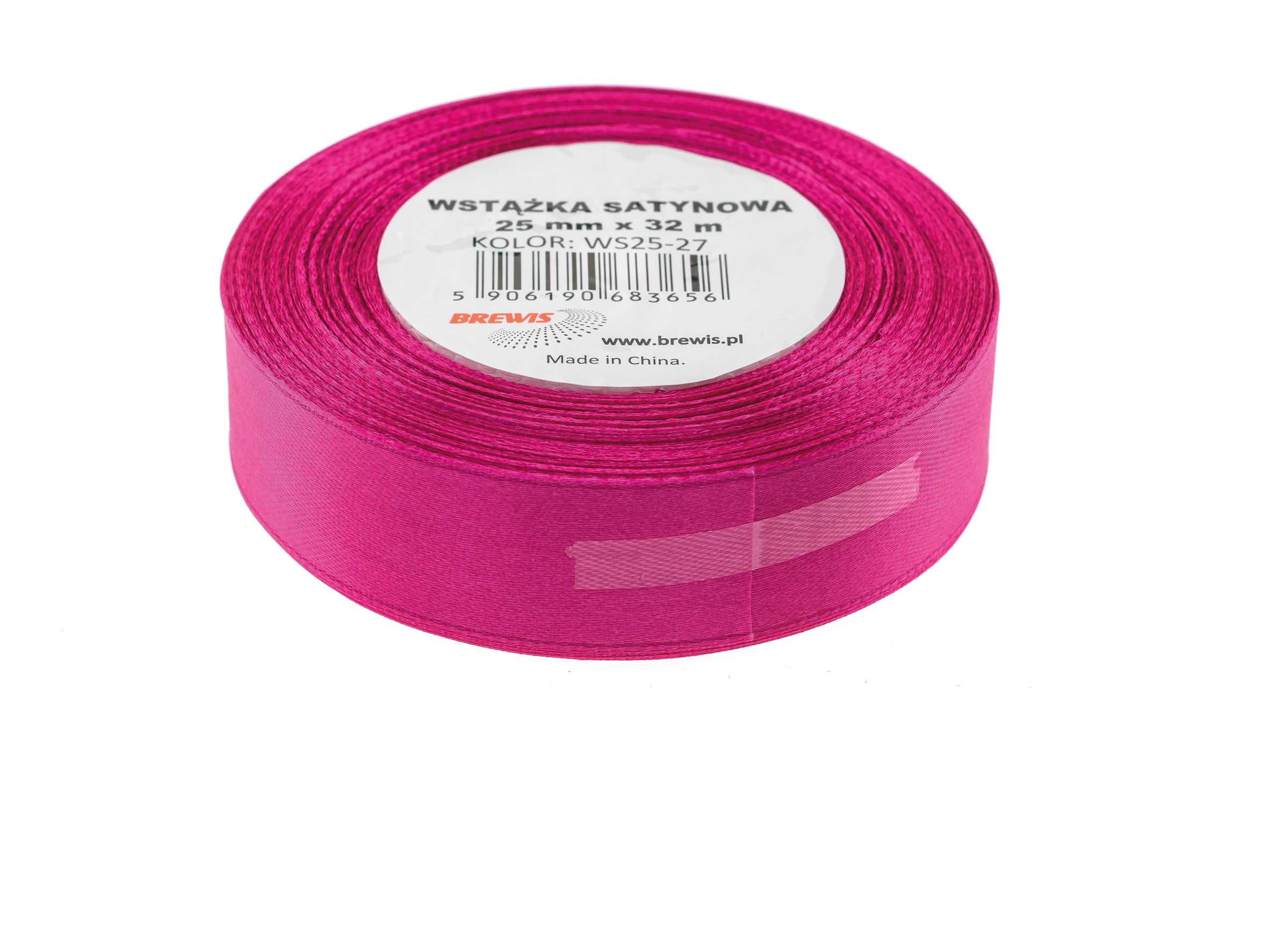 Wstążka Brewis satynowa 25 mm 32 m fuksja | espryciarze.pl |Kup teraz!