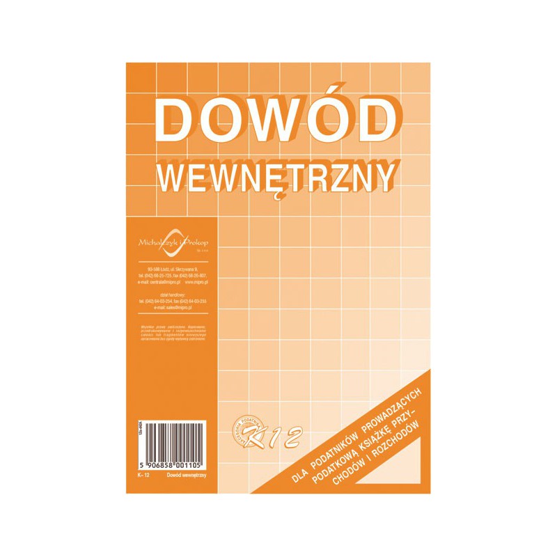 Druk dowód wewnętrzny A5 do biura | espryciarze.pl |Sprawdź ofertę!