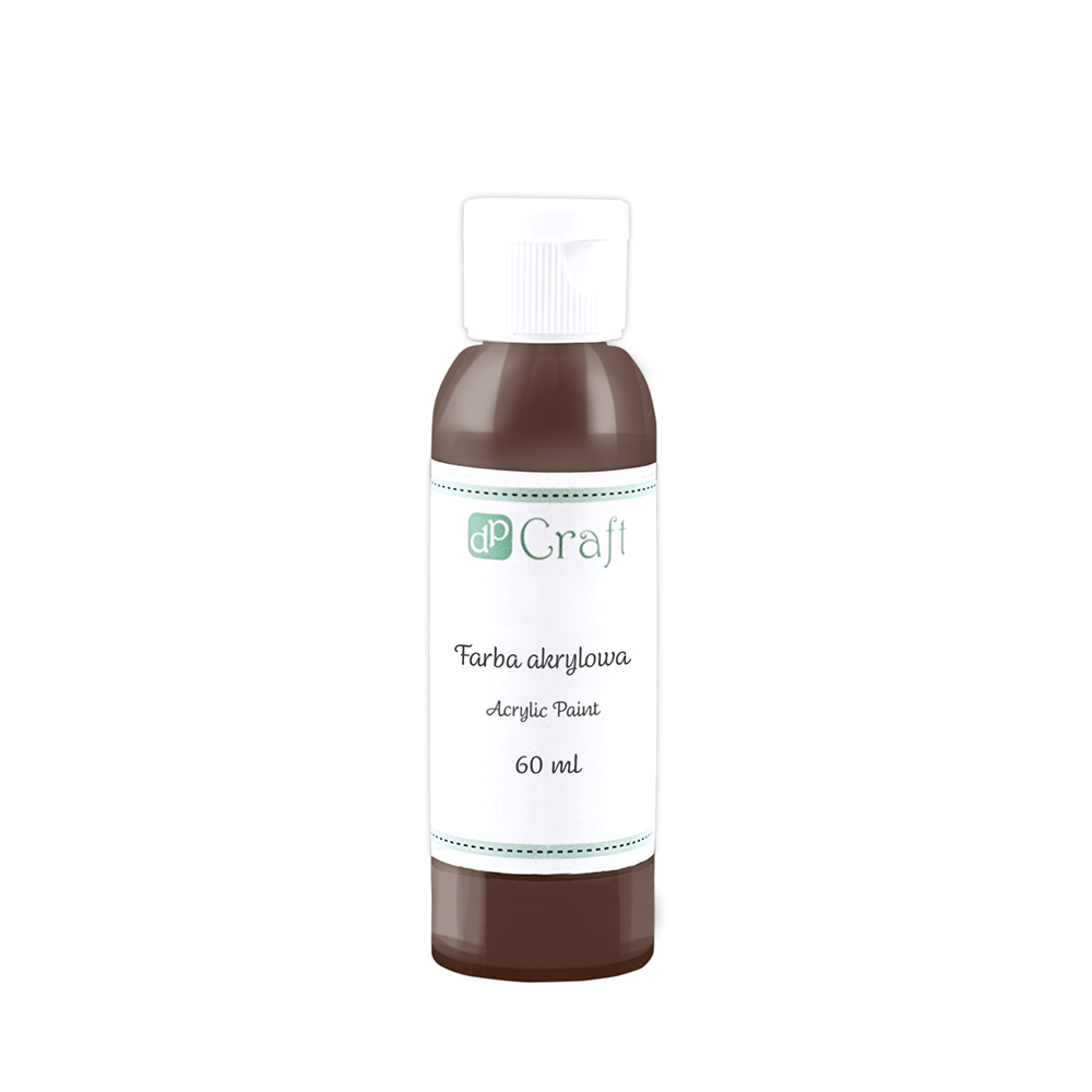 Farba akrylowa, 60 ml - ciemnobrązowy | espryciarze.pl |Zamów natychmiast!