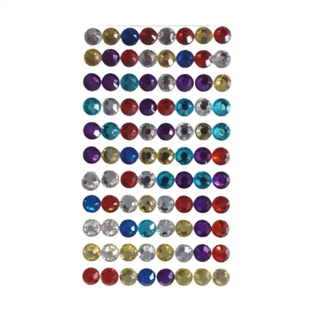 Dżety kryształki samoprzylepne 8 mm mix kolorów Brewis | espryciarze.pl |Kliknij i kup!
