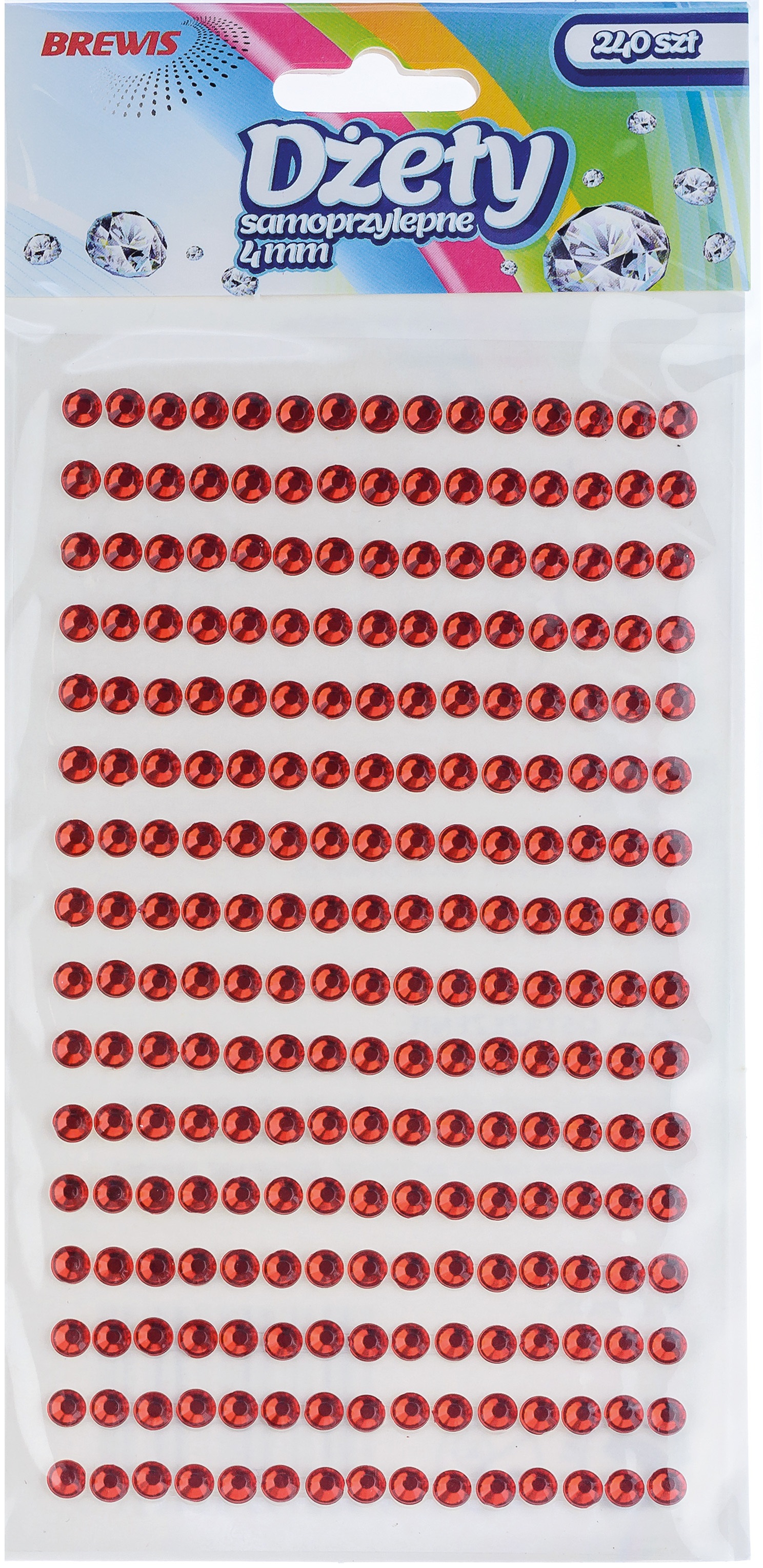 Dżety samoprzylepne 4 mm ds12 czerwone | espryciarze.pl |Sprawdź ofertę!