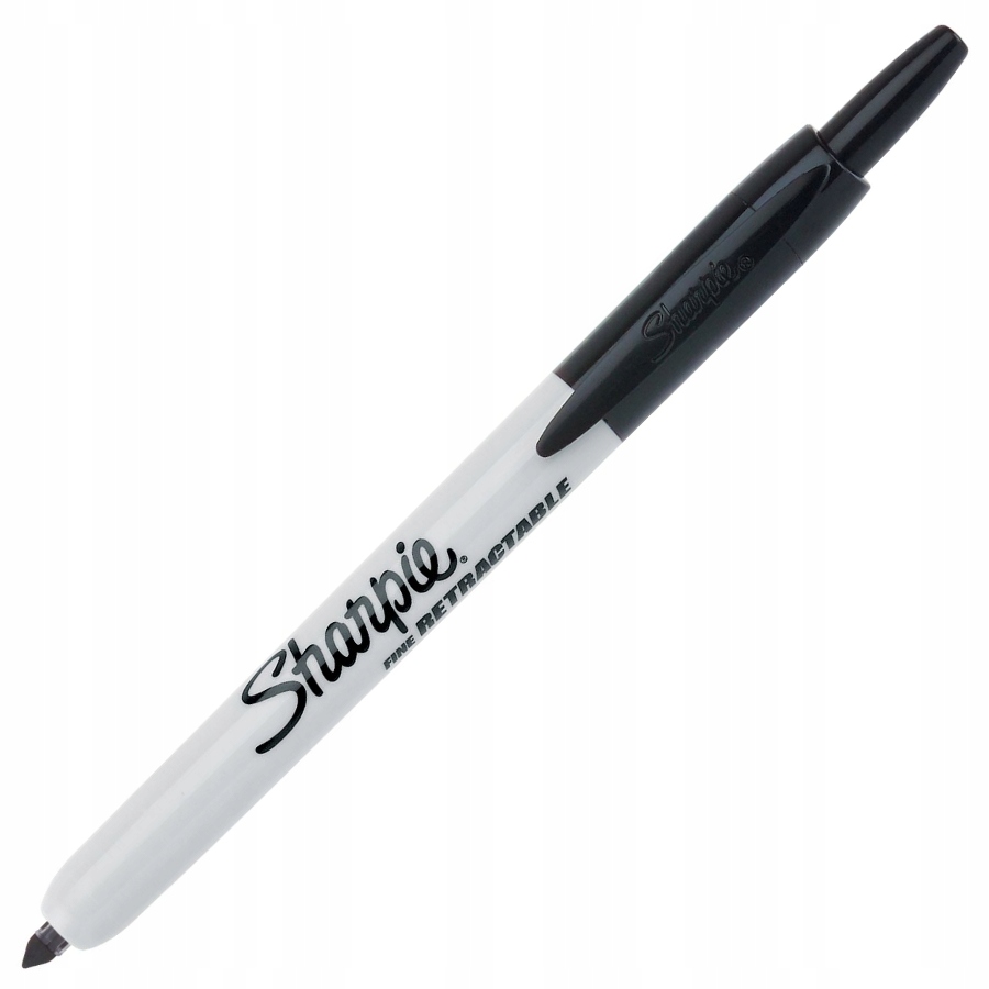 Marker permanentny Sharpie Retractable czarny | espryciarze.pl |Zgarnij ofertę!