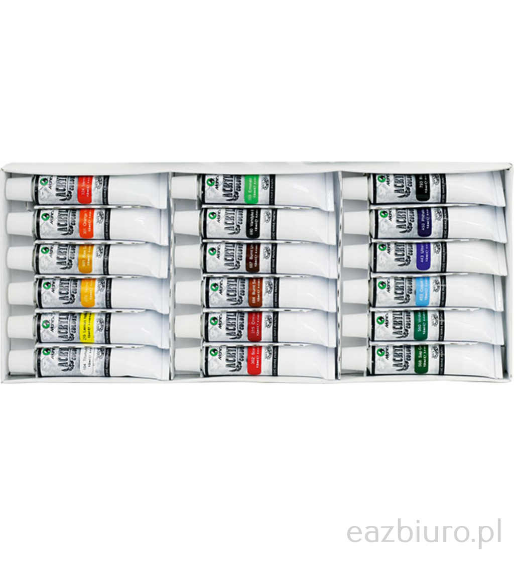 Farby akrylowe 18 kolorów 12 ml 818b | espryciarze.pl |Kup w super cenie!