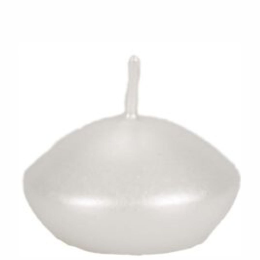 Świeca pływająca duża 70 40 metaliczna biała zestaw 4 sztuk. | espryciarze.pl |Kliknij i kup!