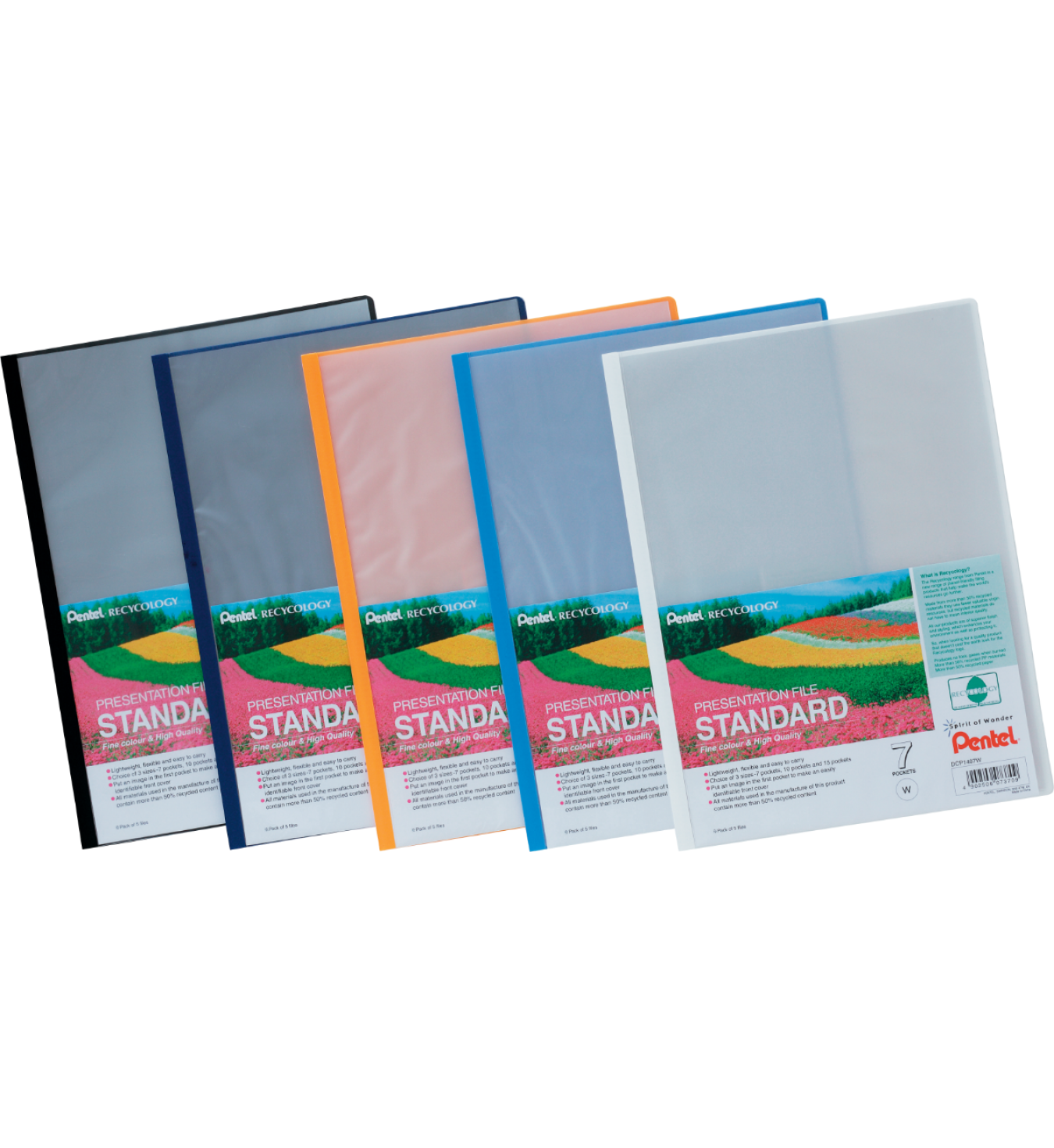 Skoroszyt prezentacyjny 7 kieszeni Pentel dcp1407 biały | espryciarze.pl |Kup od ręki!