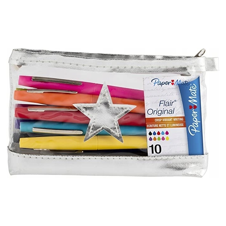 Mazaki 10 kolorów Paper Mate w piórniku | espryciarze.pl |Nie zwlekaj!