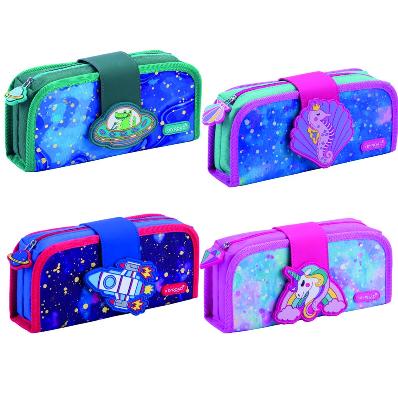 Piórnik kosmetyczka KEYROAD, bez wyposażenia, 22,5x11 x 6 cm, mix kolorów | espryciarze.pl |Kup teraz!