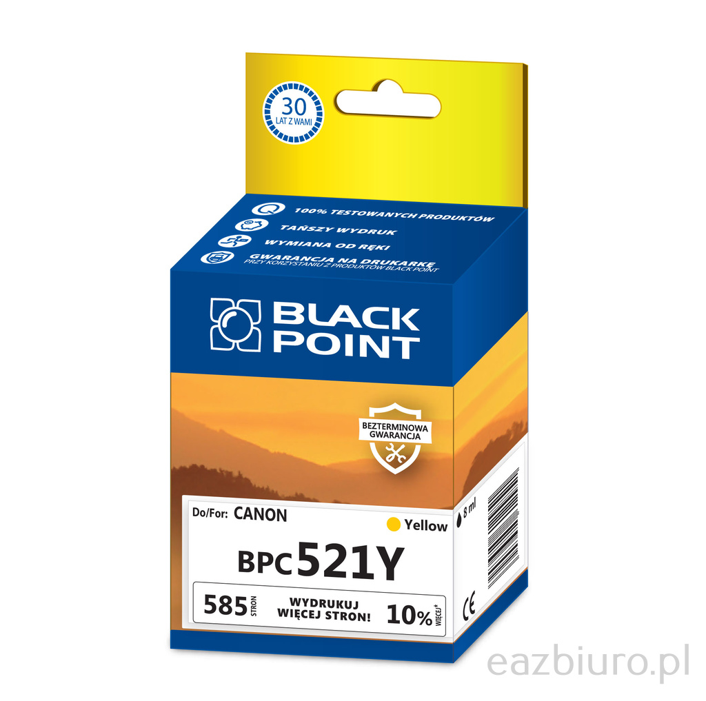 Cartrige -Canon cli521 yellow Black Point | espryciarze.pl | Zrób zakupy sprytnie