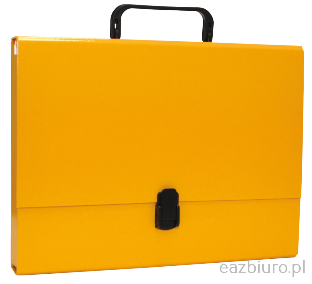 Teczka-pudełko z rączką Office Products pp A4 5 cm żółta | espryciarze.pl |Kliknij i kup!