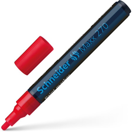 Marker olejowy Schneider 270 gruby czerwony | espryciarze.pl |Kup w super cenie!