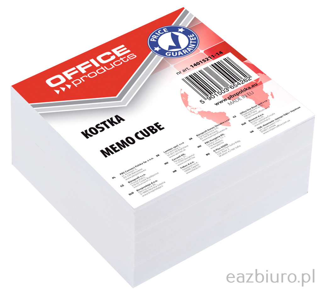 Kostka Office Products biała nieklejona 85x85 mm | espryciarze.pl |Zgarnij ofertę!
