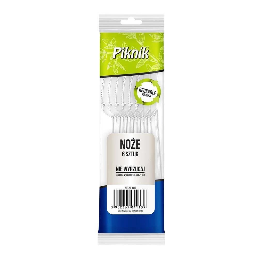 Nóż wielokrotnego użytku Piknik zestaw 6 sztuk. | espryciarze.pl |Kup taniej!