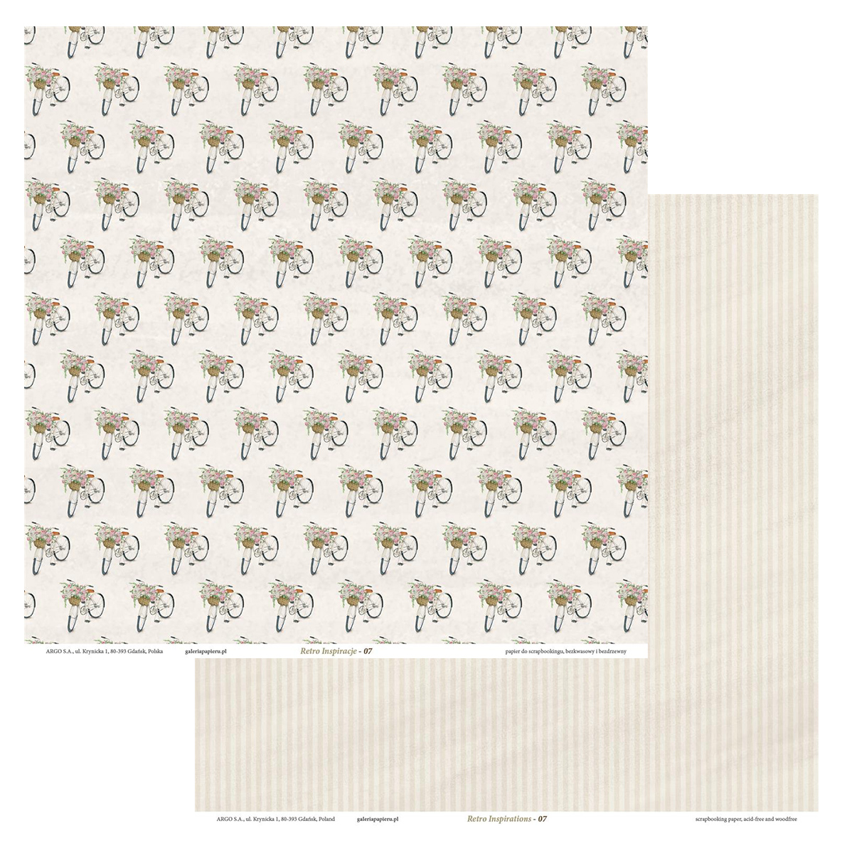 Papier scrapbookingowy dwustronny retro inspiracje-07 200 g/m2 zestaw 5 sztuk. | espryciarze.pl |Sprawdź ofertę!