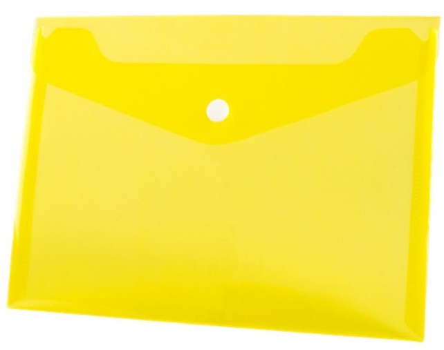 Koperta pp na zatrzask A4 żółta Tetis | espryciarze.pl |Zamów online!