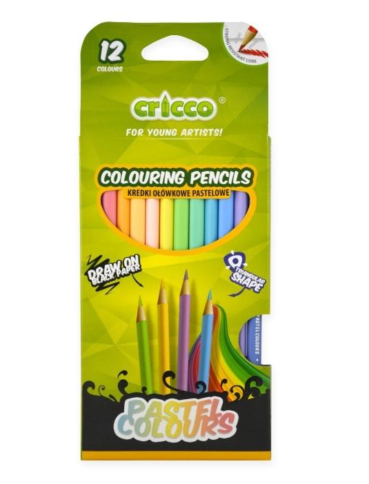 Kredki Cricco trójkątne 12 kolorów pastelowe | espryciarze.pl |Działaj teraz!