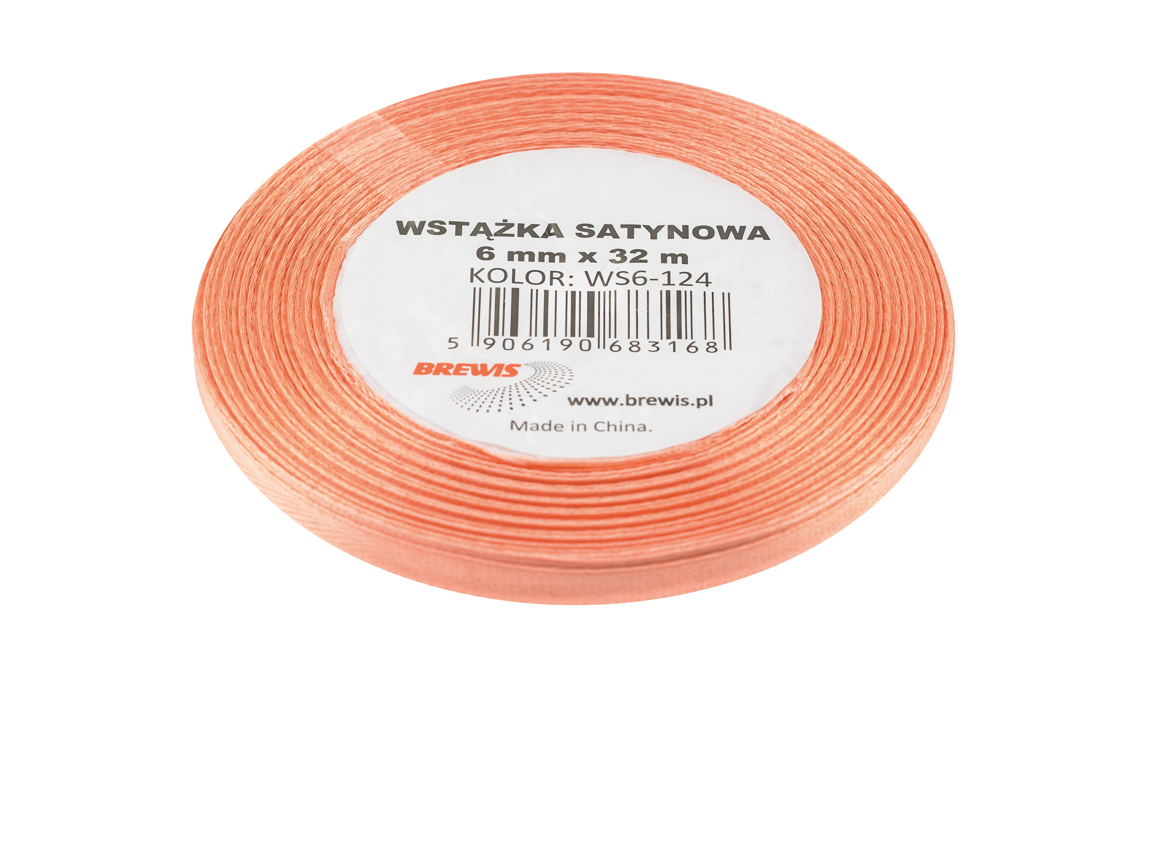 Wstążka Brewis satynowa 6 mm 32 m łososiowy | espryciarze.pl |Sprawdź ofertę!