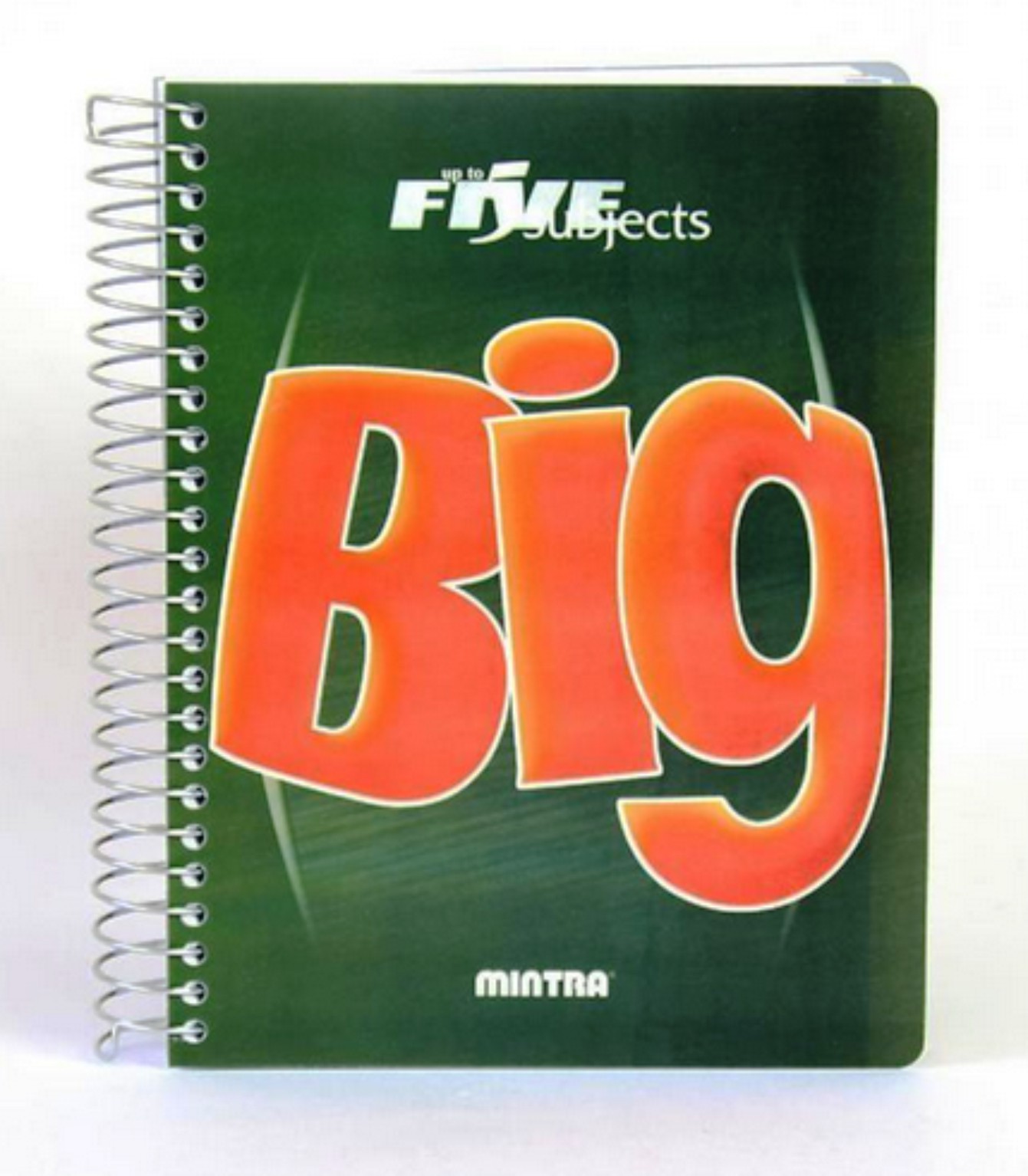 Kołonotatnik big, format A5, 160 kartek 80 g/m2, przekładki 4x40, linie, ciemnozielony | espryciarze.pl |Kup taniej!