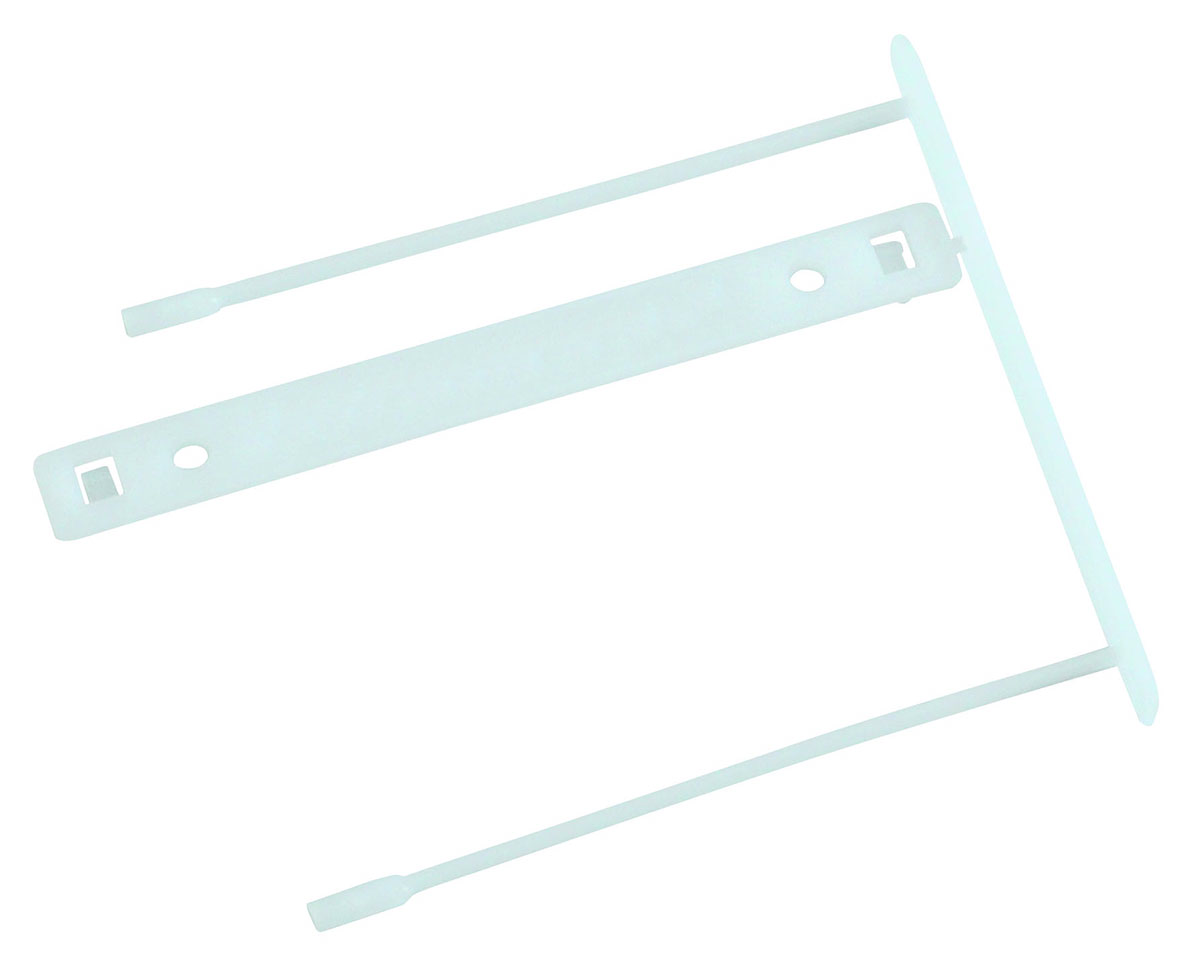Klipsy archiwizacyjne Q-Connect z-clip, grubość pliku max. 7 cm, biały | espryciarze.pl |Zgarnij ofertę!
