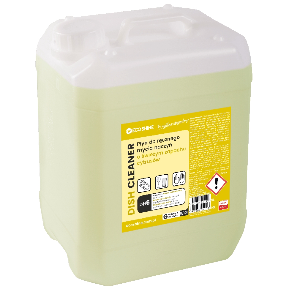 Eco Shine dish cleaner 5 l płyn do mycia naczyń o świeżym zapachu cytrusów | espryciarze.pl |Zgarnij ofertę!