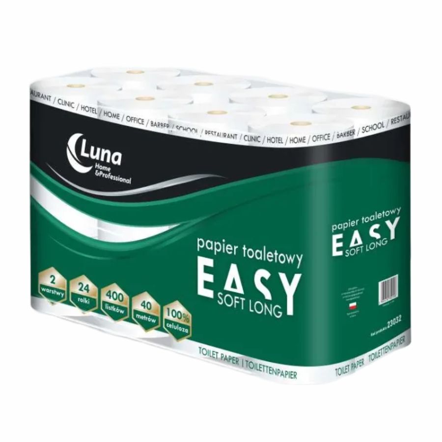 Papier toaletowy 24 rolki Easy Soft Long 40 m celuloza 2 warstwy | espryciarze.pl |Działaj teraz!