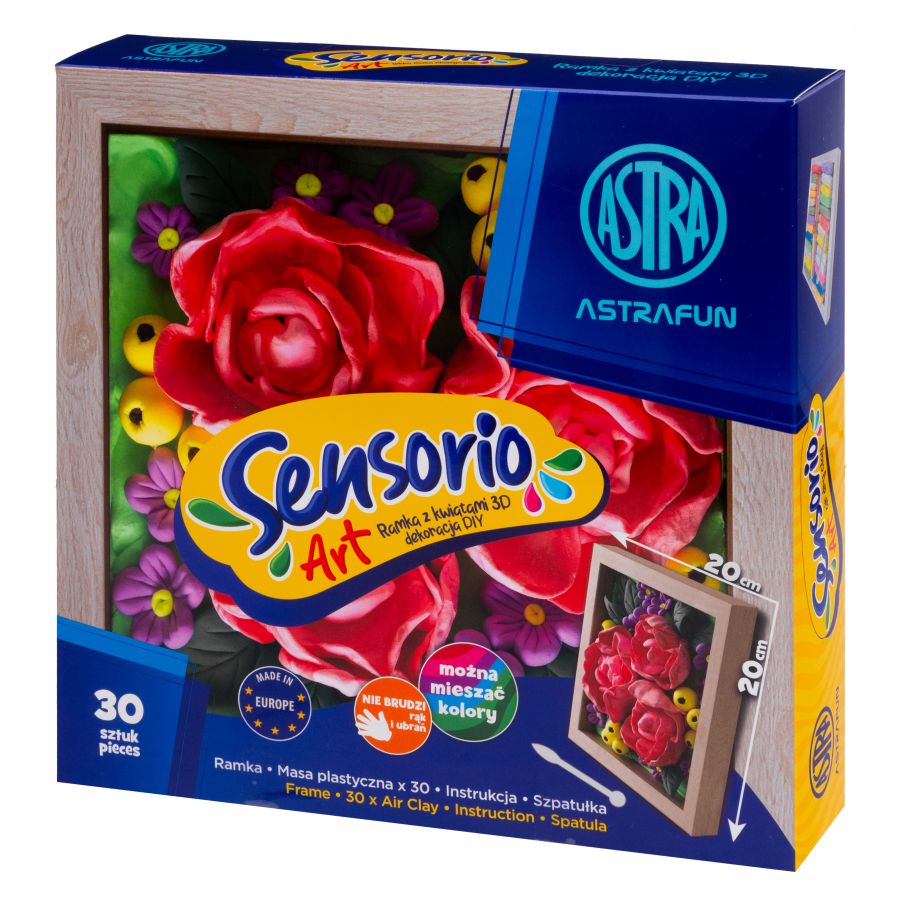Masa plastyczna Astra Sensorio 3D Piwonie | espryciarze.pl |Kliknij i kup!