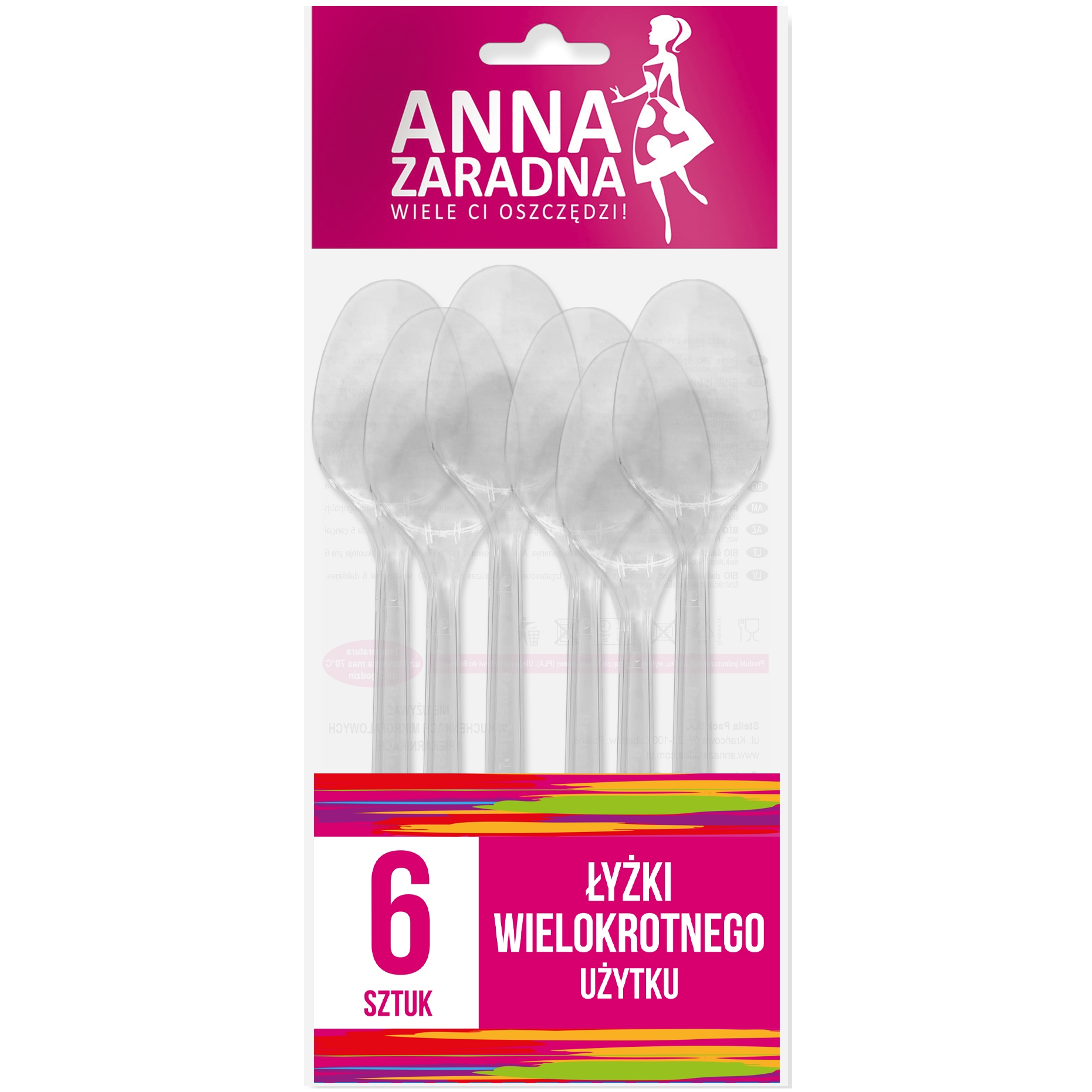 Łyżki wielokrotnego użytku zestaw 6 sztuk. | espryciarze.pl |Zamów online!