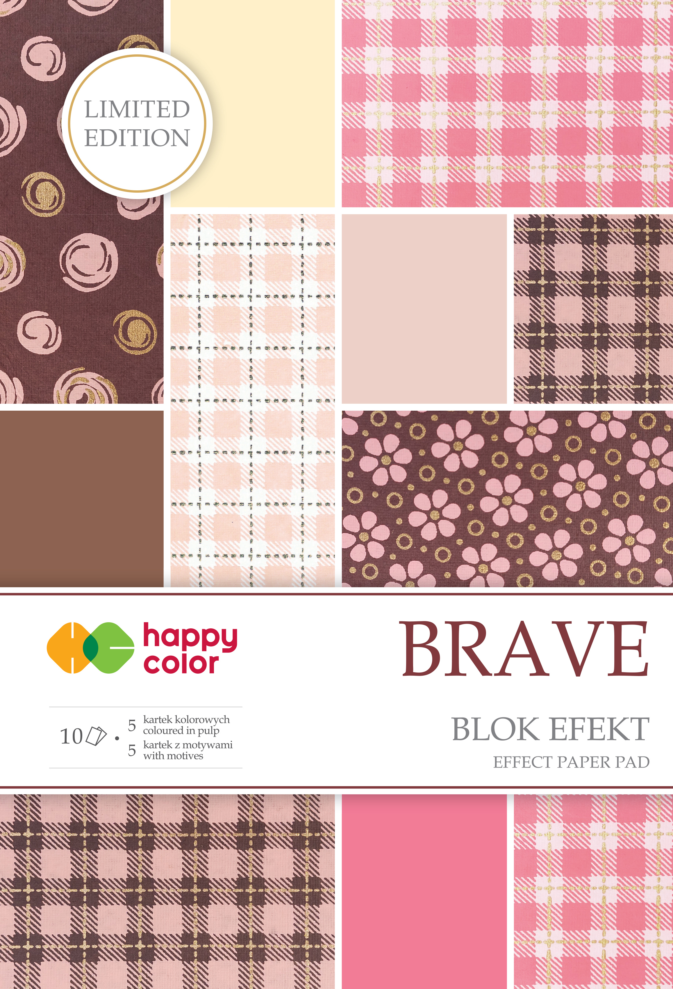 Blok effect brave, 20x29 cm, 170-220 g/m2, zestaw 10 arkuszy | espryciarze.pl |Kliknij i kup!