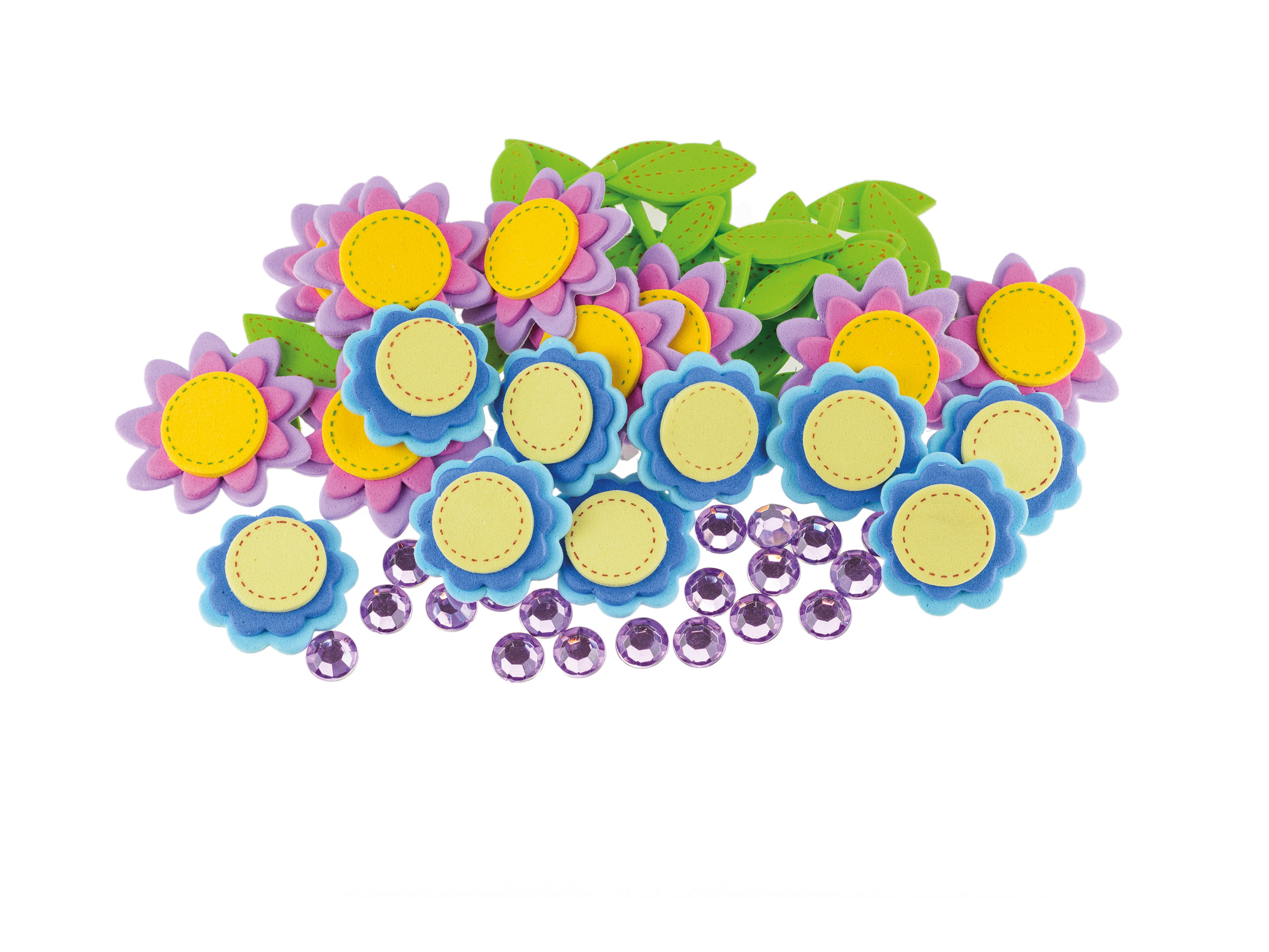 Naklejki z pianki Brewis pvc16 zestaw 68 sztuk kwiatki | espryciarze.pl |Działaj teraz!