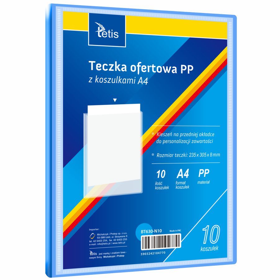 Teczka ofertowa A4 Tetis 8 mm niebieska | espryciarze.pl |Złap promocję!