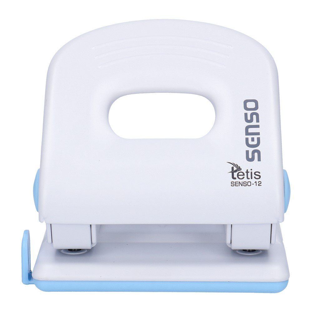 Dziurkacz senso metalowy 12 biało-niebieski | espryciarze.pl |Kup w super cenie!