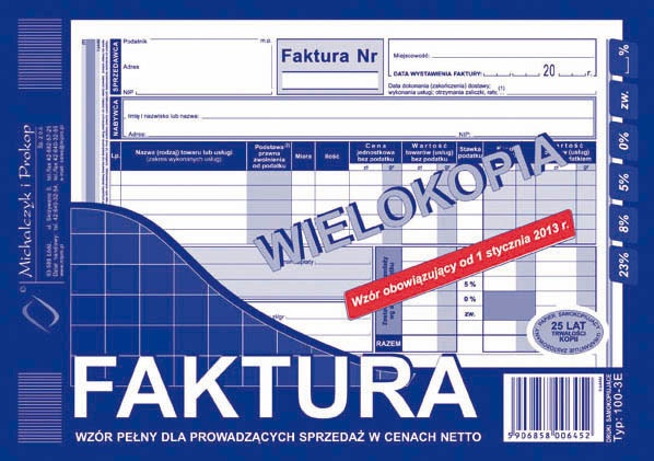 Druk faktura A5 netto wielokopia | espryciarze.pl |Działaj teraz!