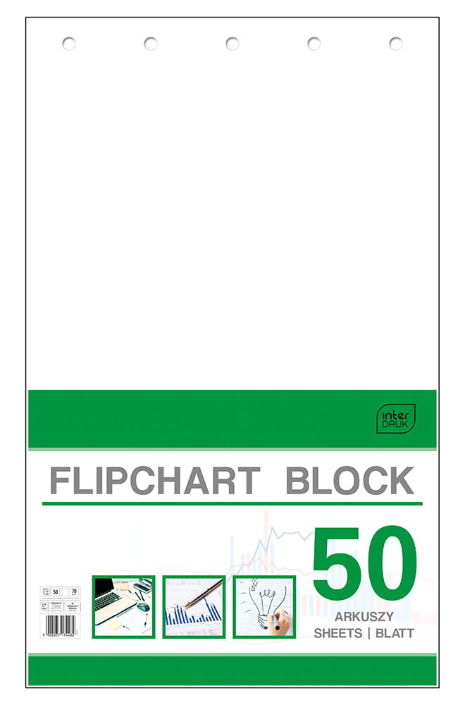 Blok do flipchartów gładki 50 kartek 65 x 100 cm | espryciarze.pl |Sprawdź ofertę!
