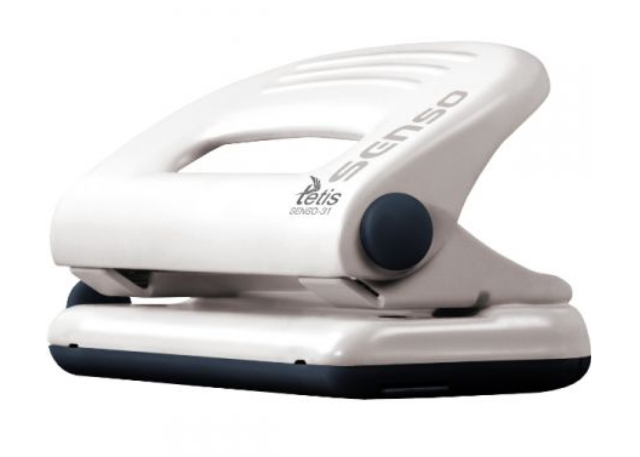 Dziurkacz senso metalowy 31 biało-czarny | espryciarze.pl |Sprawdź ofertę!