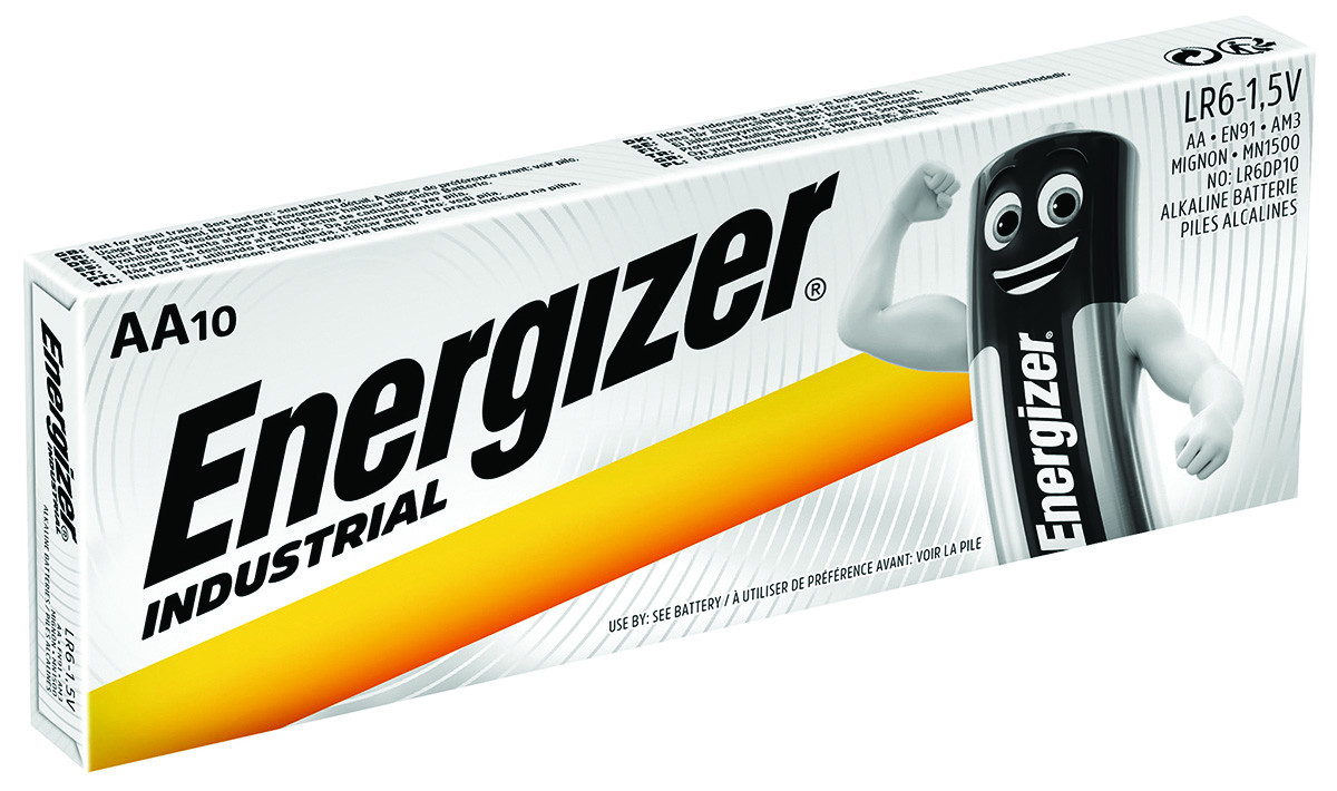 Bateria Energizer industrial, aa, lr6, 1,5v, zestaw 10 sztuk | espryciarze.pl |Kup od ręki!