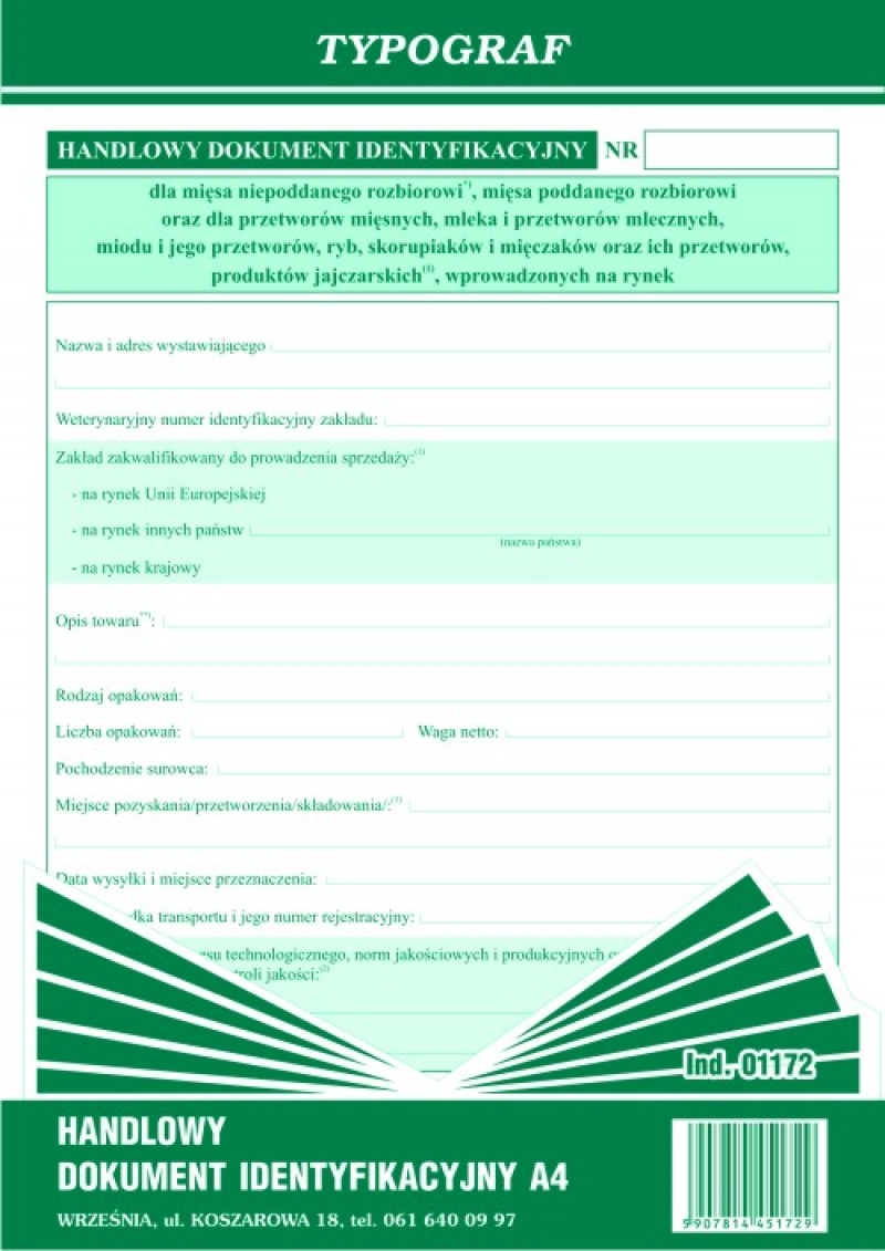 Druk hand Lowy dokument identyfikacyjny Typograf | espryciarze.pl |Zgarnij ofertę!