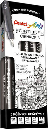 Cienkopis Pentel s20p mix zestaw 5 sztuk | espryciarze.pl |Zgarnij ofertę!