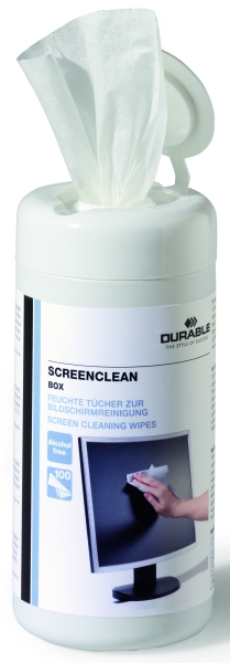 Ściereczki do ekranu nasączone Durable zestaw 100 sztuk | espryciarze.pl |Zamów natychmiast!