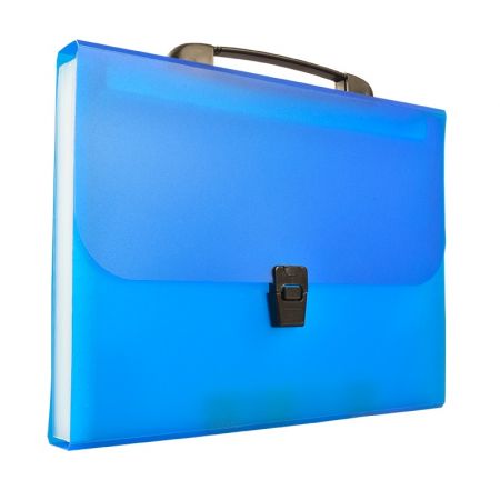 Teczka harmonijkowa pp z rączką A4 niebieska | espryciarze.pl |Kup od ręki!