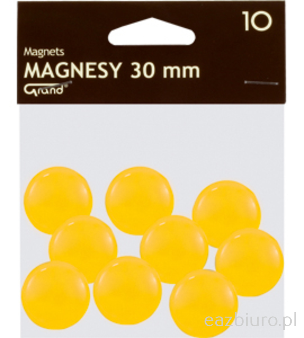 Magnes 30 mm Grand żółty zestaw 10 sztuk | espryciarze.pl |Kup taniej!
