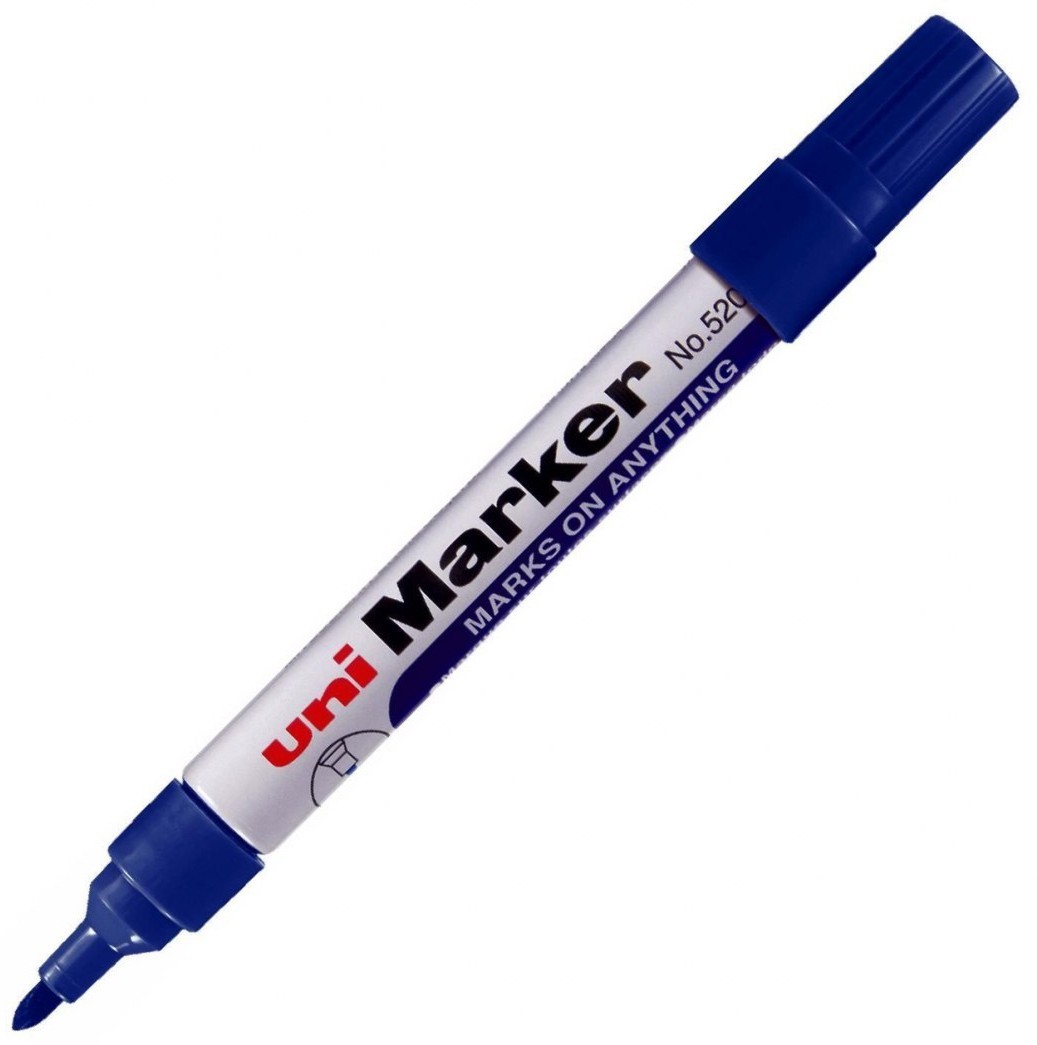 Marker permanentny no-520f, okrągła końcówka, niebieski, uni | espryciarze.pl |Nie zwlekaj!