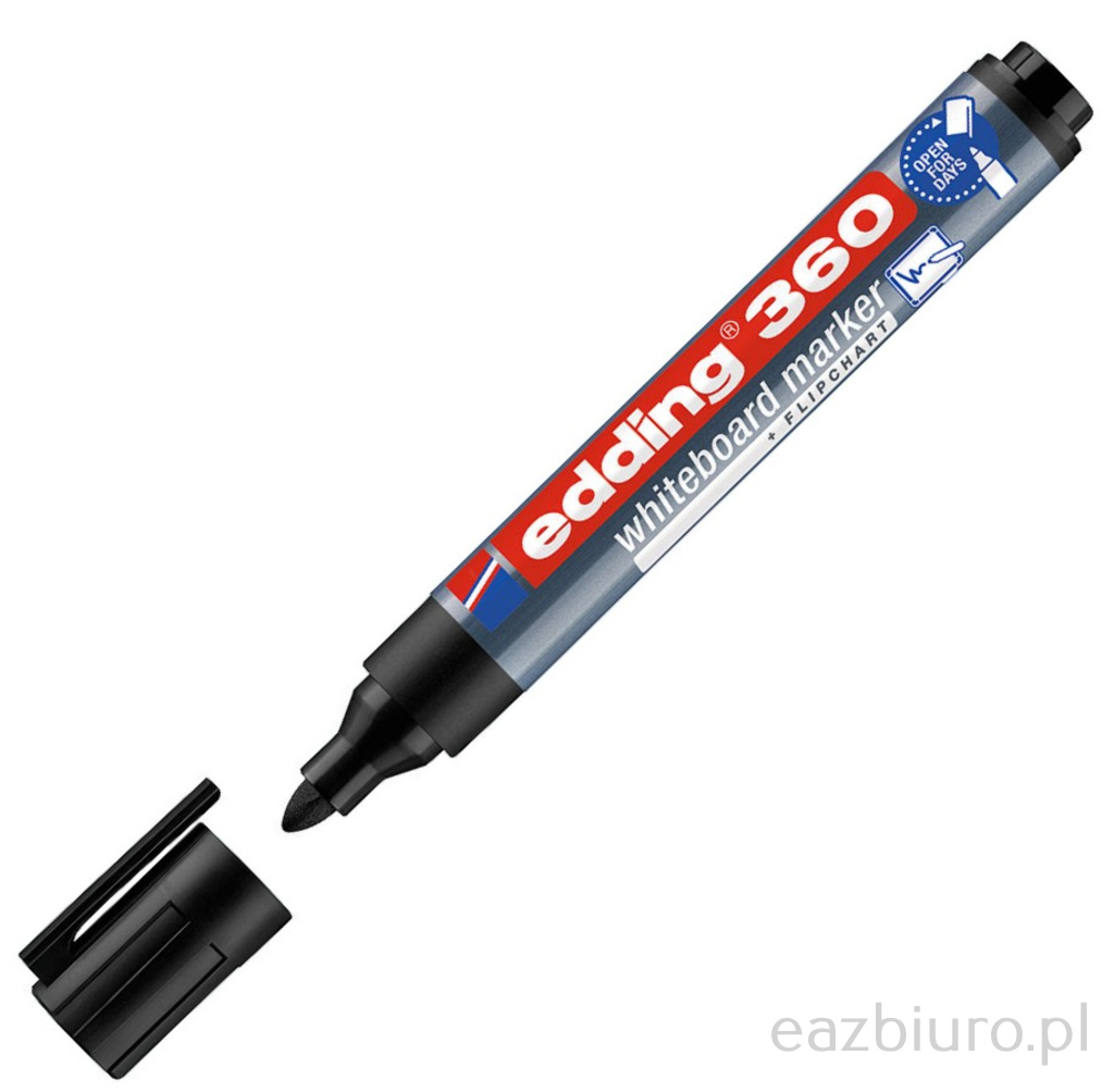 Marker suchościeralny Edding 360 czarny | espryciarze.pl |Złap promocję!