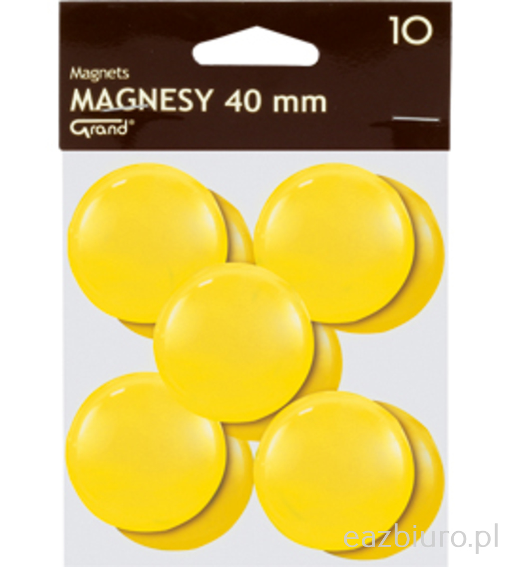 Magnesy 40 mm żółte zestaw 10 sztuk | espryciarze.pl |Kup teraz!