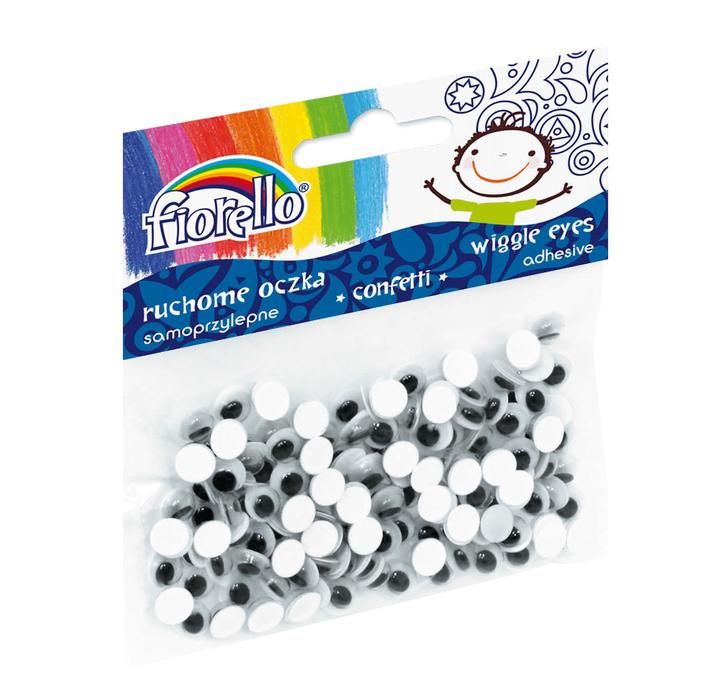 Ruchome oczka samoprzylepne 7 mm zestaw 150 sztuk. Fiorello | espryciarze.pl |Kup od ręki!