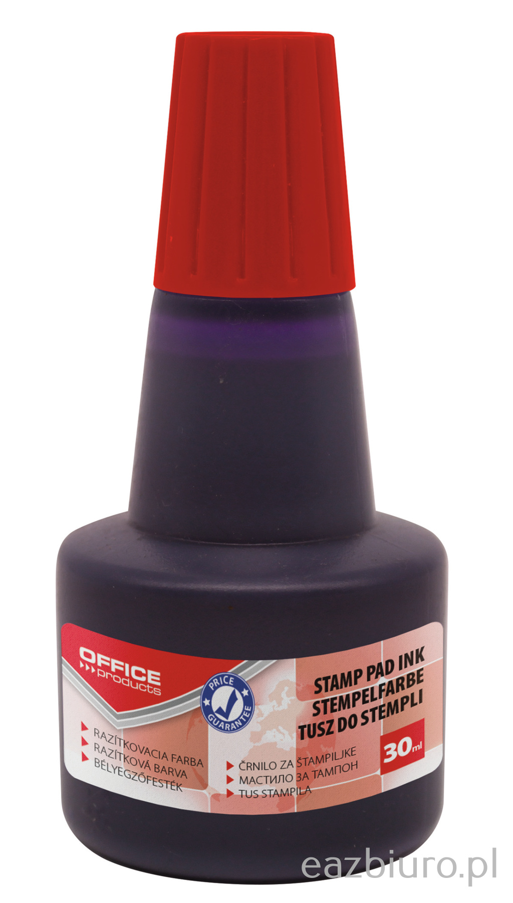 Tusz do pieczątek offfice products, 30 ml, czerwony | espryciarze.pl |Sprawdź ofertę!