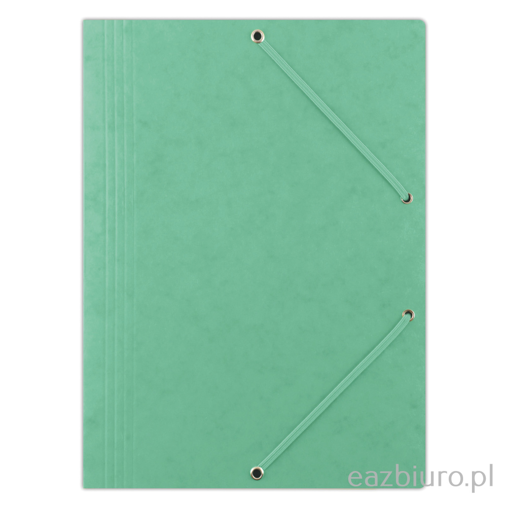Teczka z gumką Donau A4 preszpan zielona | espryciarze.pl |Sprawdź ofertę!