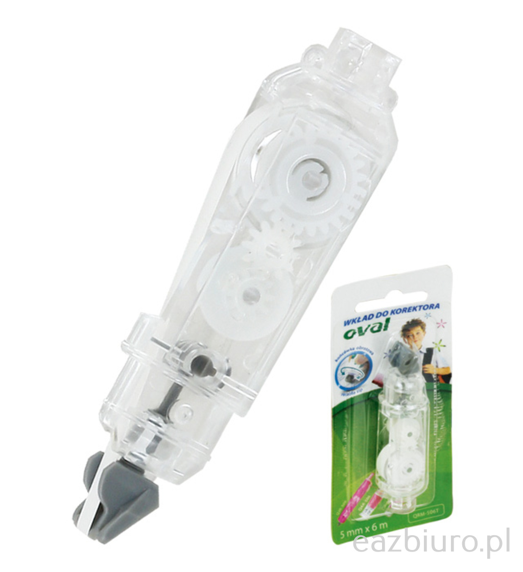 Wkład do korektorów Oval w taśmie 5 mm x 6 m - qrm-506t b wkład | espryciarze.pl |Kup taniej!