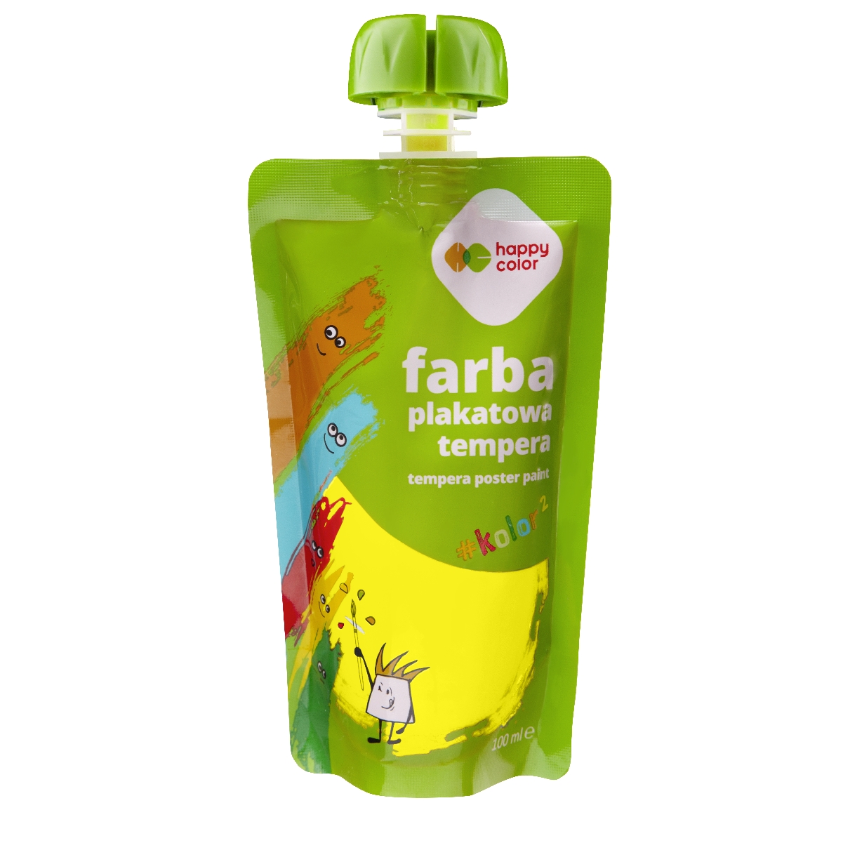 Farba plakatowa tempera w saszetce 100 ml żółta | espryciarze.pl |Kliknij i kup!