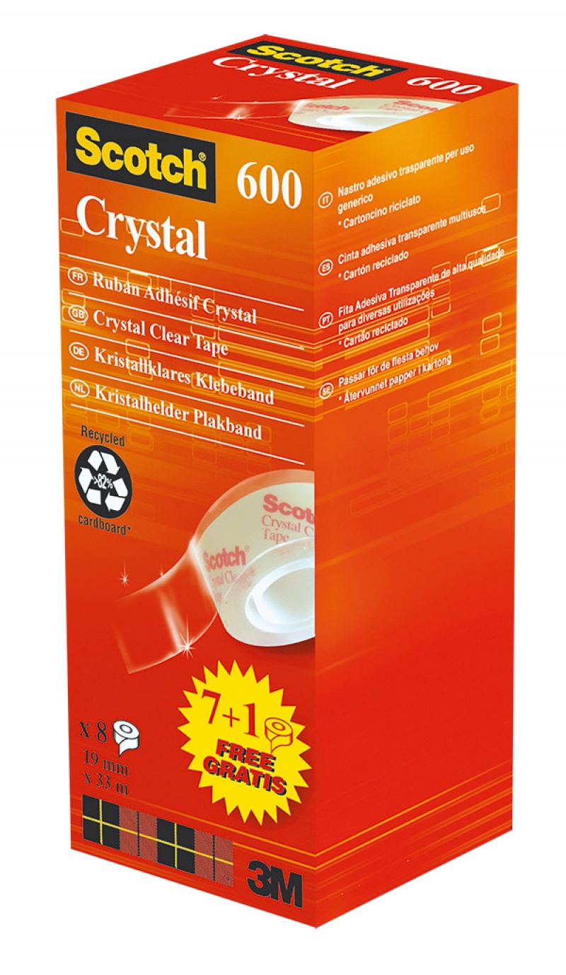 Taśma Scotch cristal w kartoniku 7szt+ 1 | espryciarze.pl | Sprawdź co przygotowaliśmy