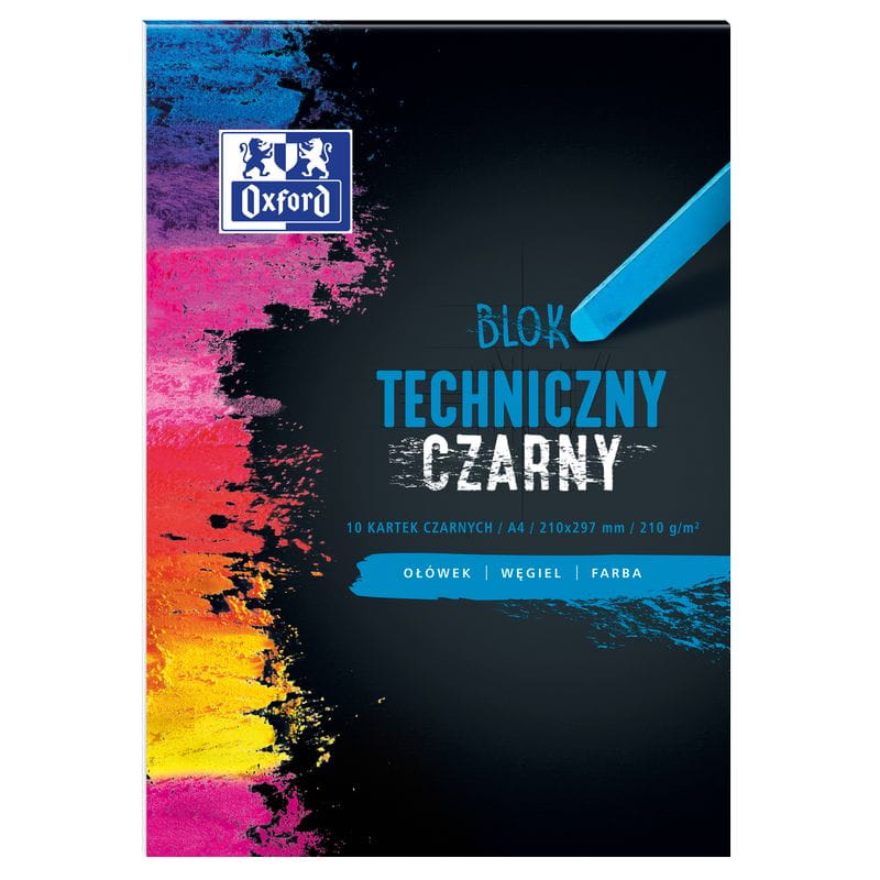 Blok techniczny Oxford A4 10k 210 g czarny | espryciarze.pl |Działaj teraz!